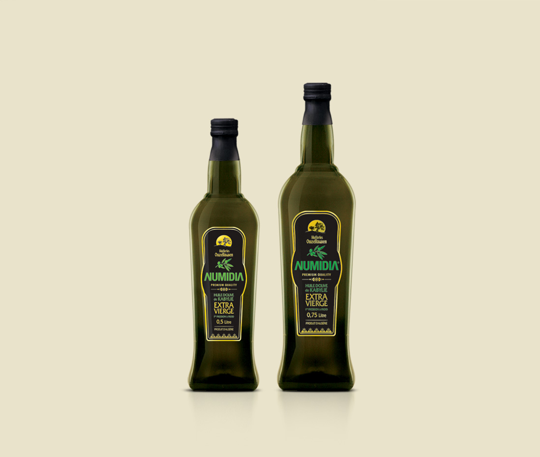 Création de l'identité de marque et le packaging de l'huile d'olive Numidia 2