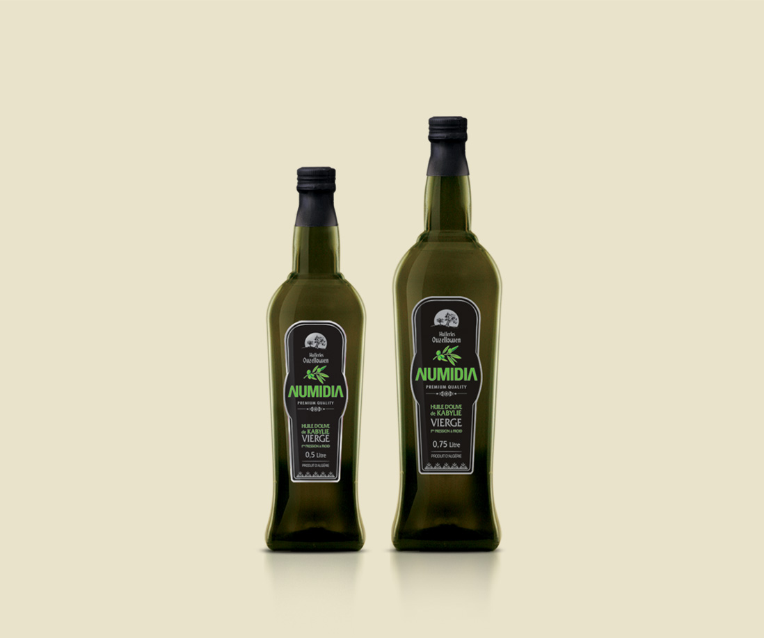 Création de l'identité de marque et le packaging de l'huile d'olive Numidia 3